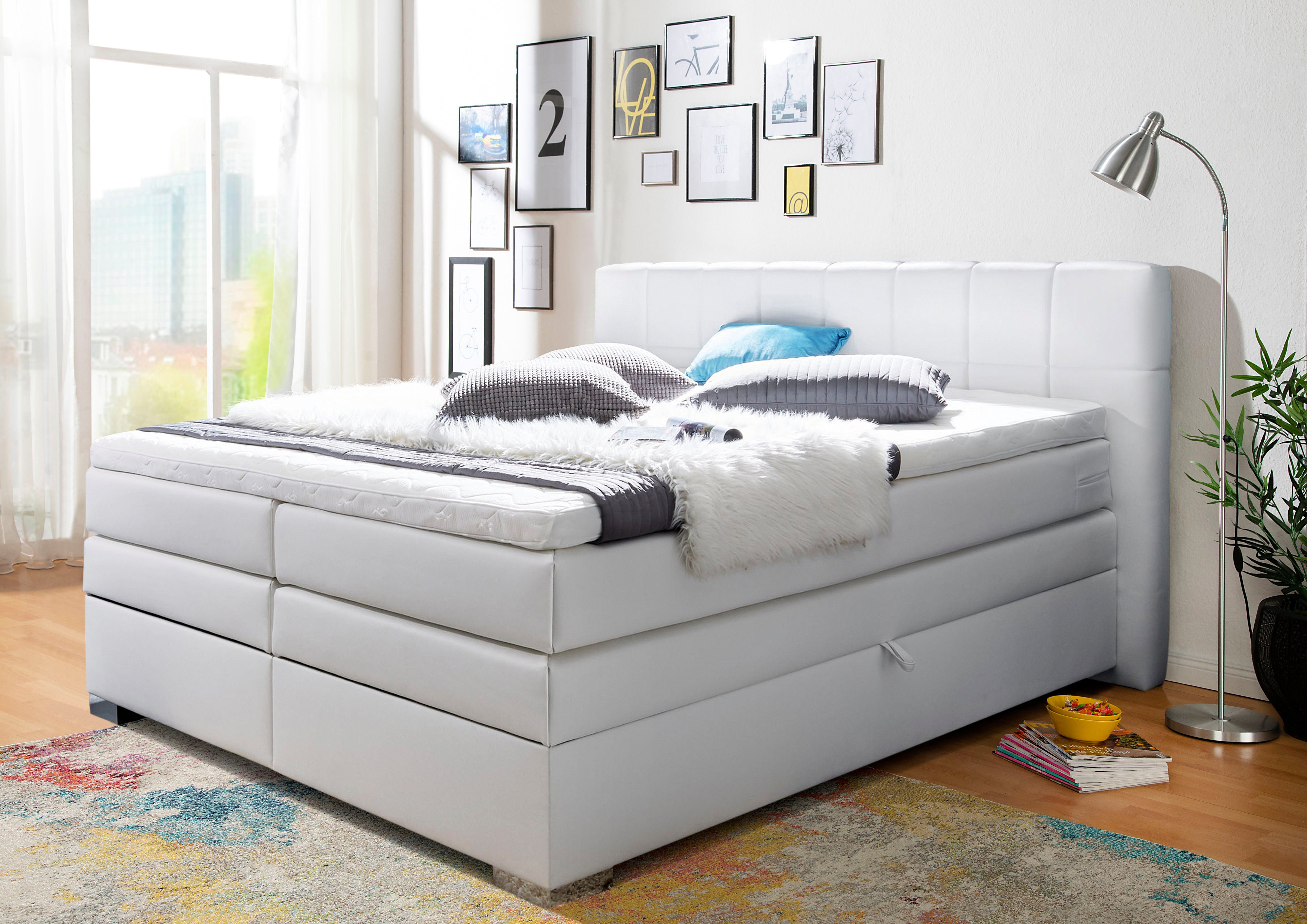 INOSIGN Boxspringbett "Airdrie", inkl. Bettkasten und Topper günstig online kaufen