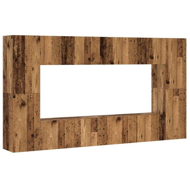 vidaXL TV-Schrank 8-tlg. TV-Schrank-Set Wandmontage Altholz-Optik Holzwerks günstig online kaufen