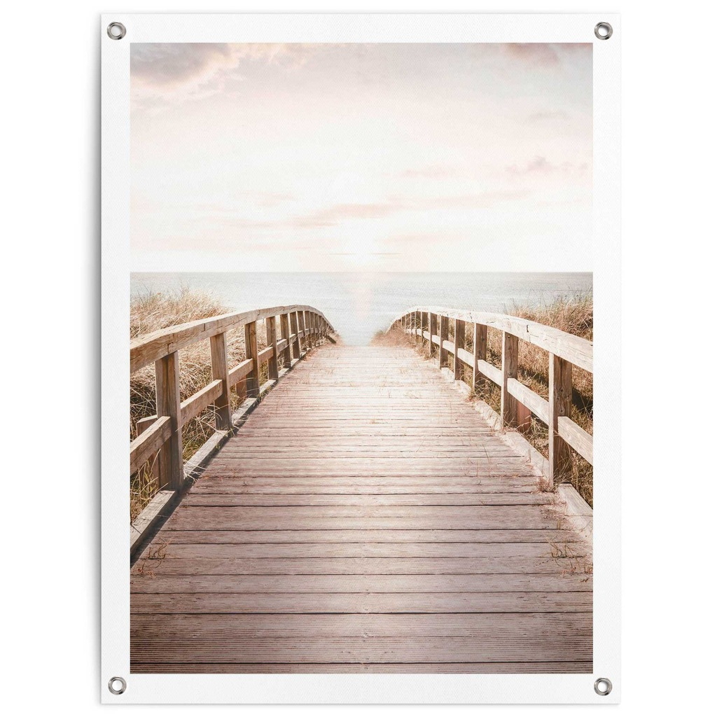 Reinders Poster "Brücke zum Strand", Outdoor für Garten oder Balkon günstig online kaufen