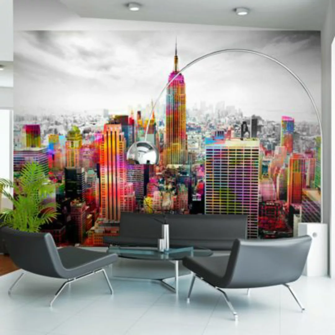 artgeist Fototapete Colors of New York City II grau Gr. 100 x 70 günstig online kaufen