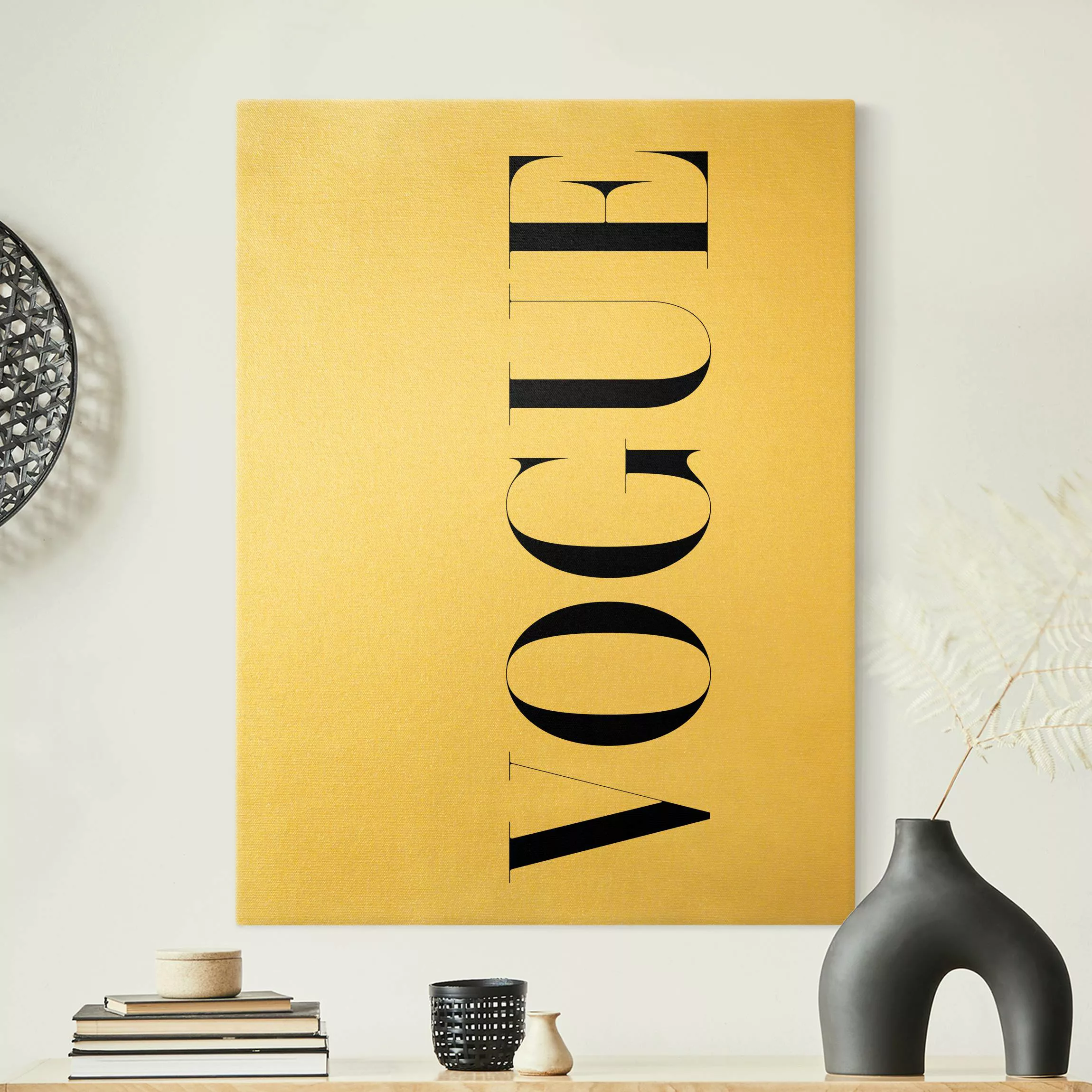 Leinwandbild Gold VOGUE günstig online kaufen