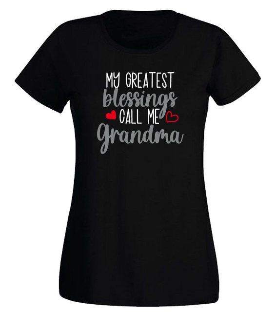 G-graphics Print-Shirt Damen T-Shirt - My greatest blessings call me Grandm günstig online kaufen