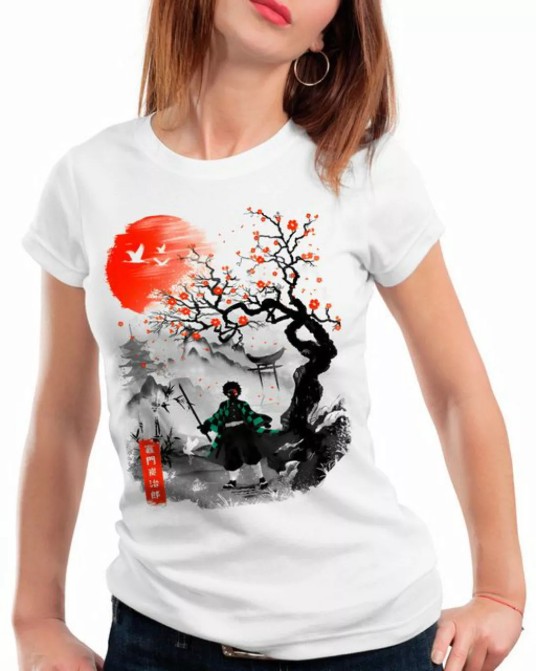 style3 T-Shirt Cherry Blossom Sumiko demon slayer anime japan manga günstig online kaufen