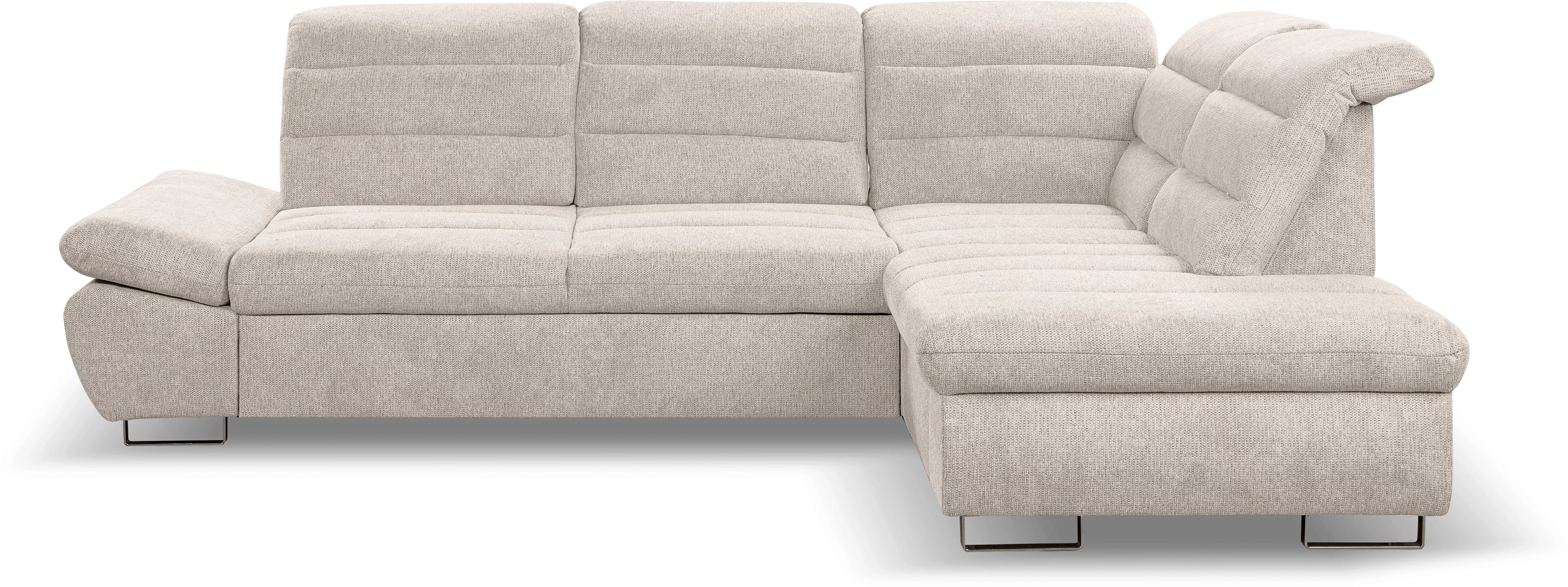 WERK2 Ecksofa "Roma L-Form", Sofa mit Schlaffunktion, Sitztiefenverstellung günstig online kaufen