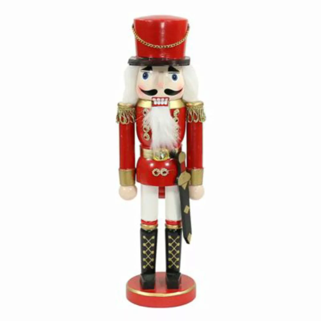 Sigro Weihnachts-Nussknacker Soldat 10 x 9 x 35 cm rot günstig online kaufen
