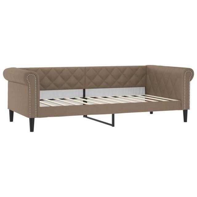 vidaXL Bett Tagesbett Cappuccino-Braun 100x200 cm Kunstleder günstig online kaufen