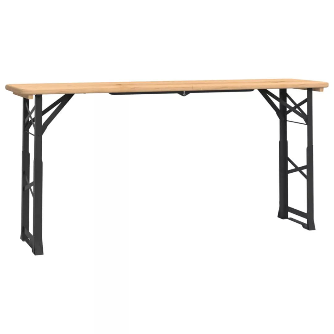 Vidaxl Biertisch Klappbar 170x50x75/105 Cm Massivholz Tanne günstig online kaufen