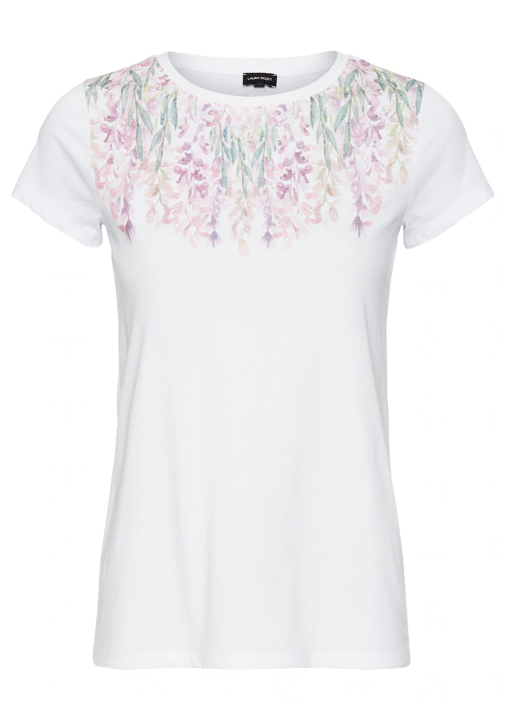 Laura Scott T-Shirt, mit romantischen Floralprint in Pastellfarben - NEUE K günstig online kaufen