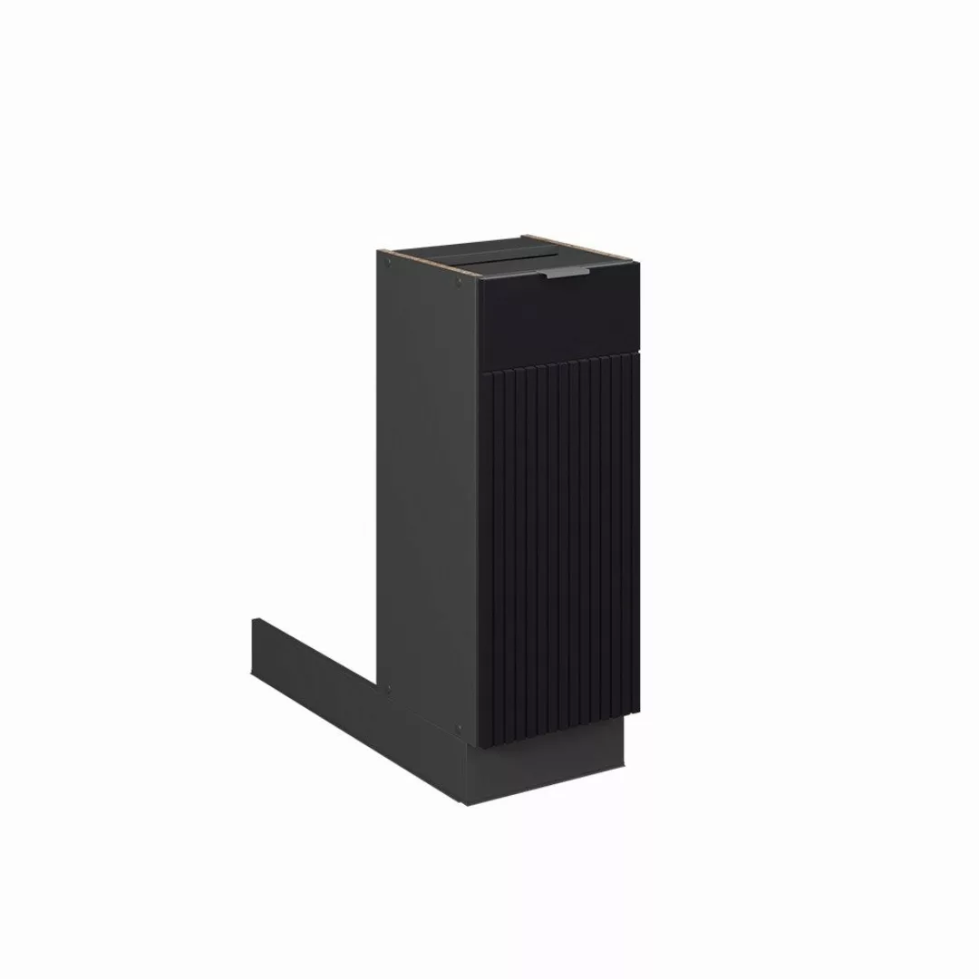 Vicco Unterschrank Fame-Line, Schwarz gestreift/Anthrazit, 30 günstig online kaufen