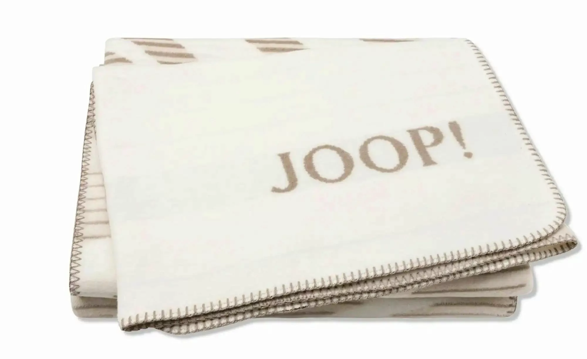 JOOP! Wohndecke Leaf ¦ creme ¦ Baumwollmischgewebe ¦ Maße (cm): B: 200 H: 1 günstig online kaufen