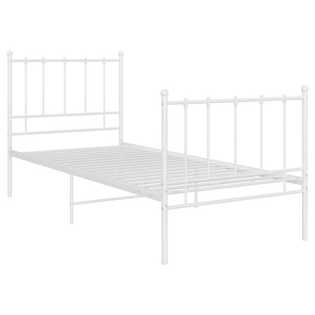 Bett Weiß Metall 90x200 Cm günstig online kaufen