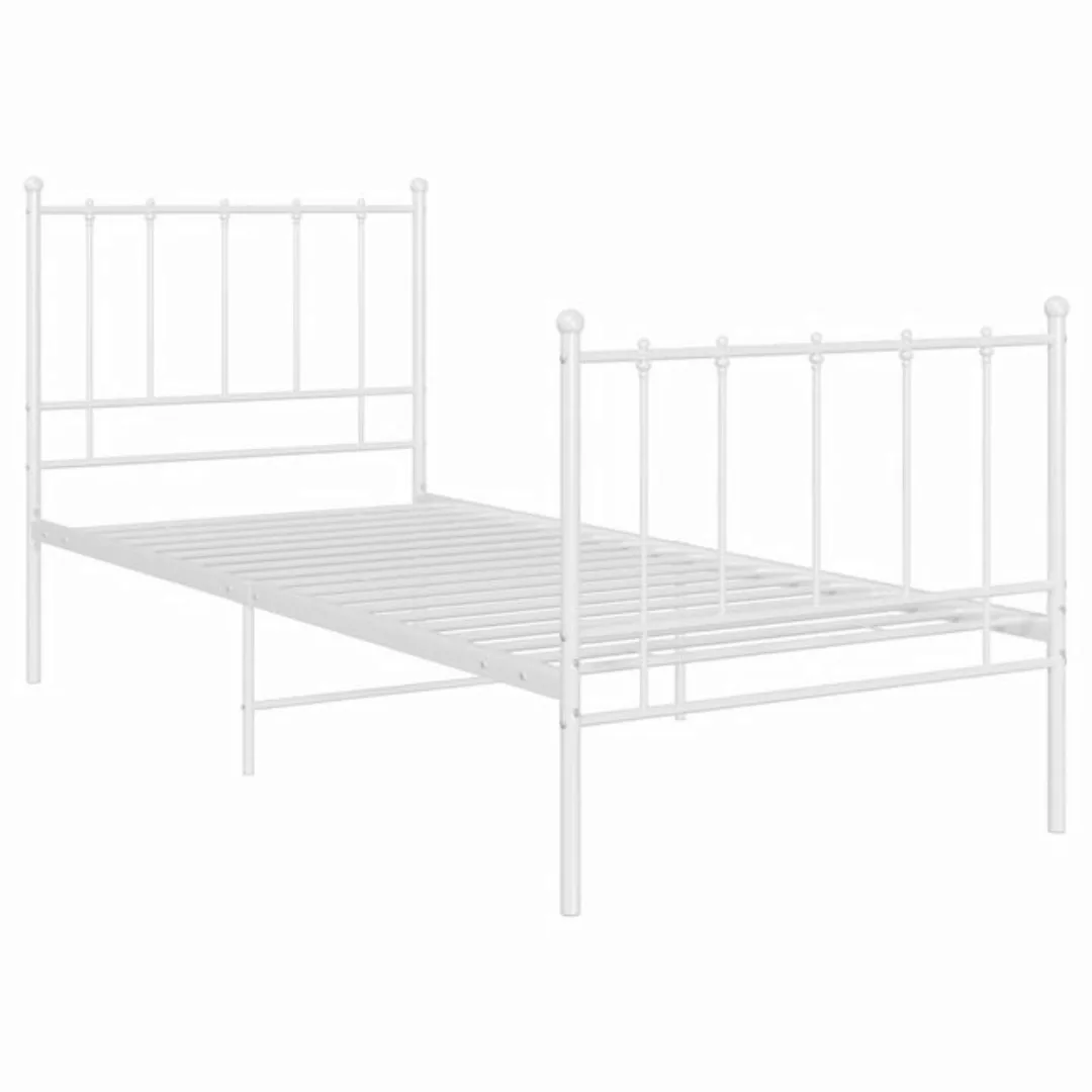 Bett Weiß Metall 90x200 Cm günstig online kaufen