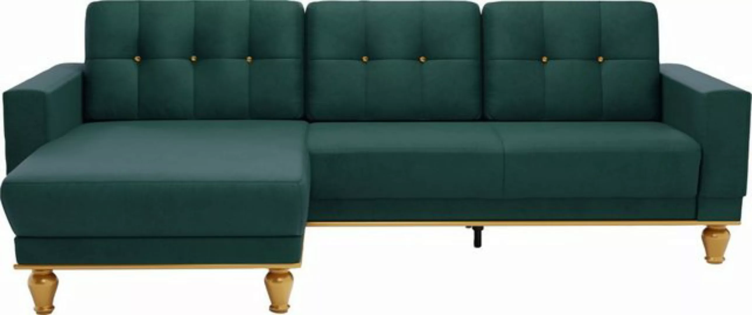 sit&more Ecksofa Orient 5 V L-Form, mit Strass-Stein, wahlweise mit Bettfun günstig online kaufen