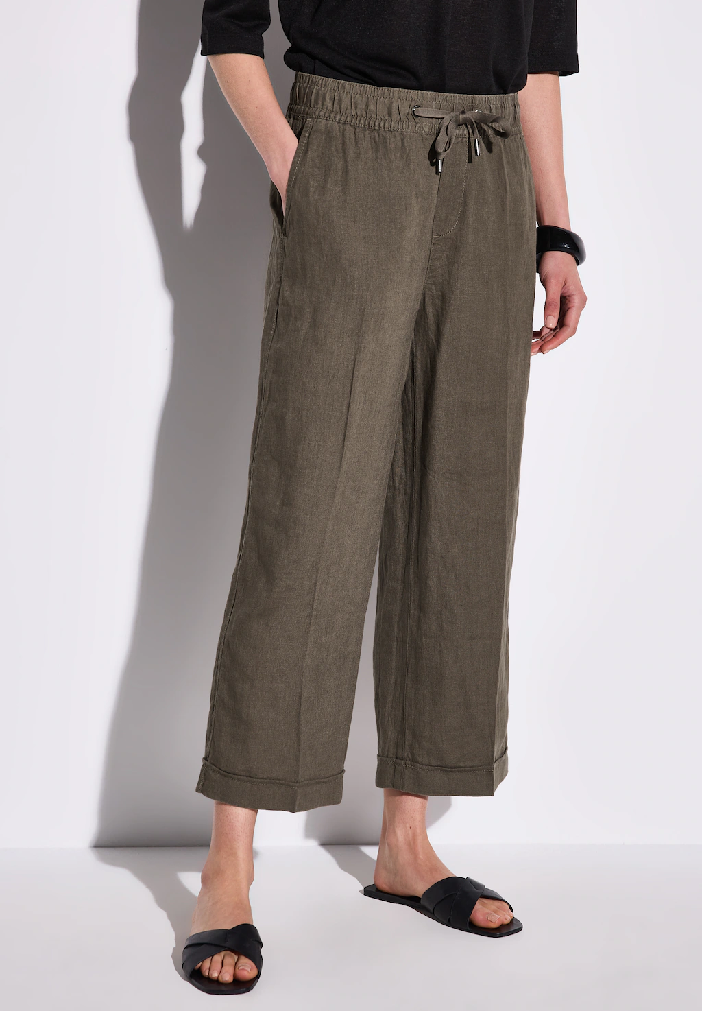 STREET ONE Culotte "Styel EMEE", Sommerhose mit elastischem Bund mit Tunnel günstig online kaufen