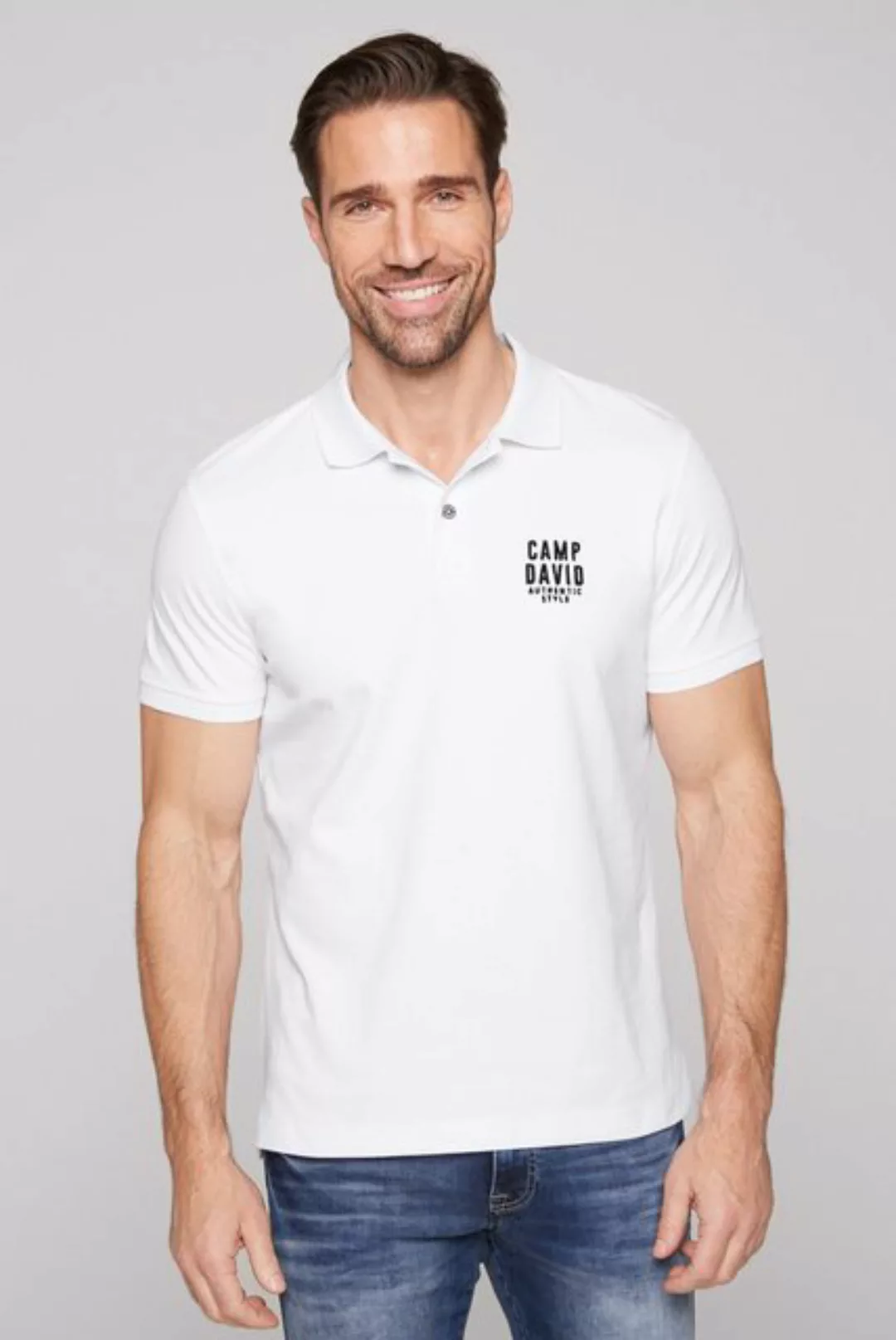 CAMP DAVID Poloshirt, mit kleiner Logo-Stickerei auf Brusthöhe günstig online kaufen