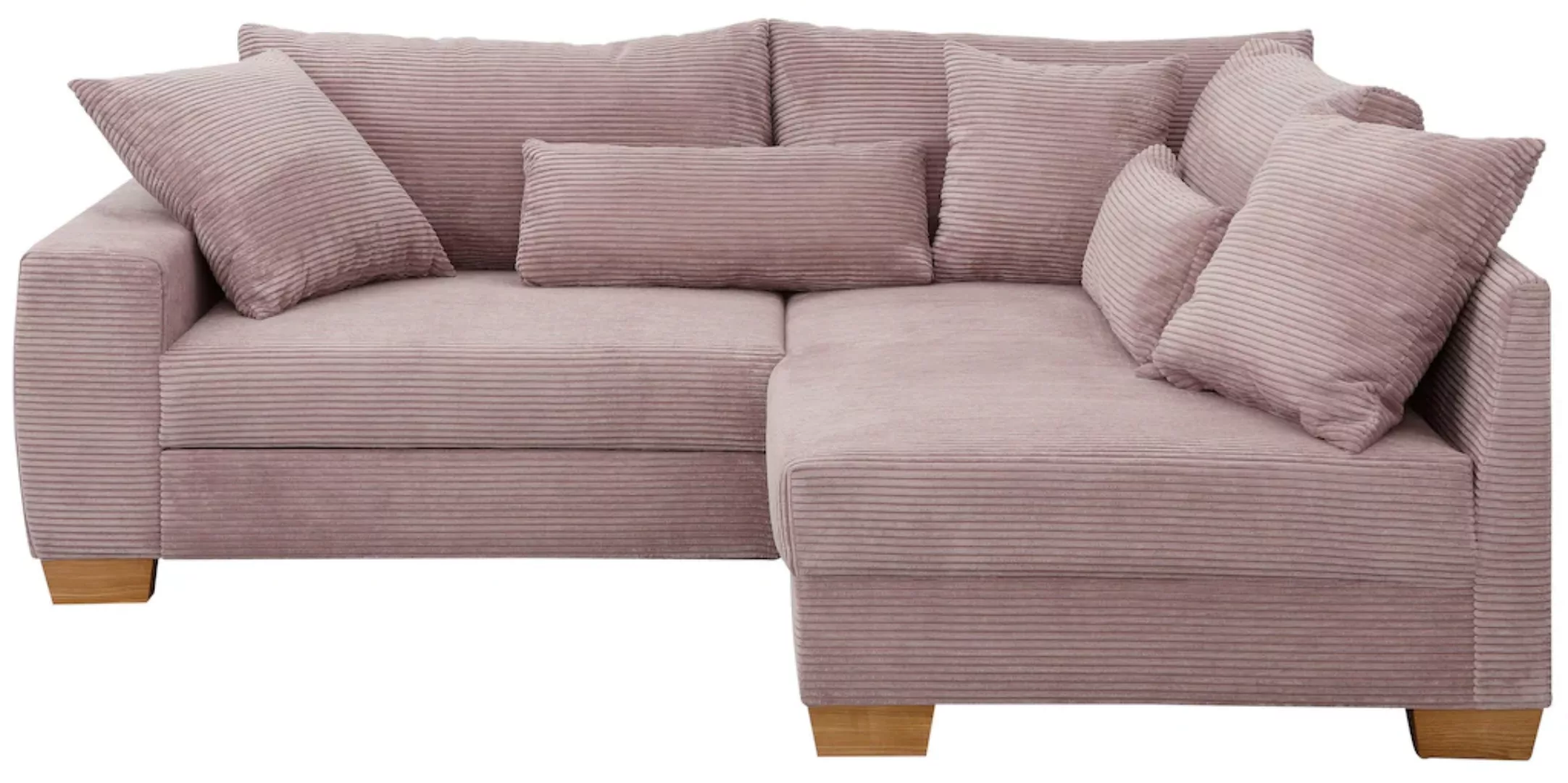 Home affaire Ecksofa "DuraSpring", mit Taschenfederkern, bis 140 kg belastb günstig online kaufen