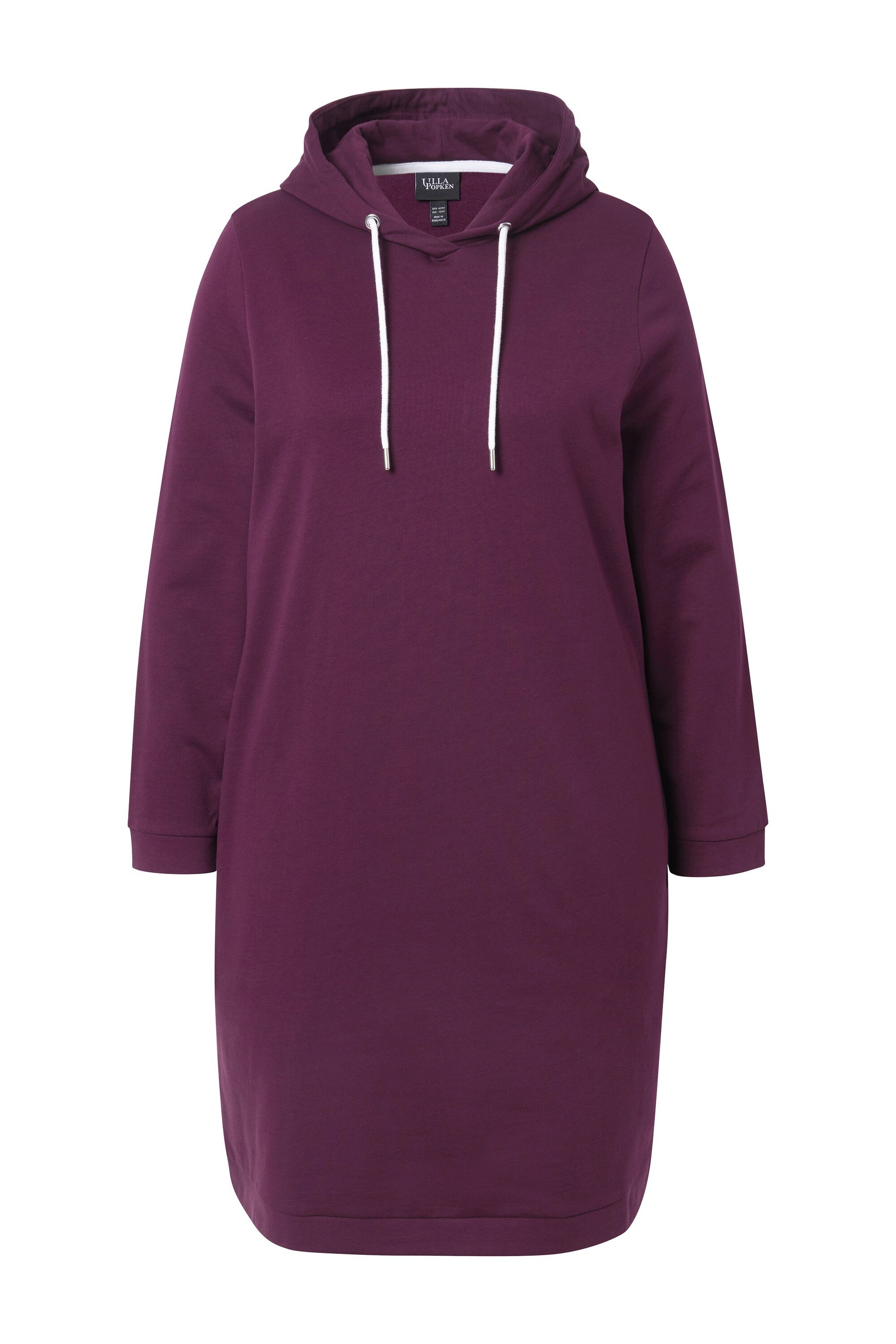 Ulla Popken Schlafanzug Loungwear-Kleid Kapuze weich günstig online kaufen