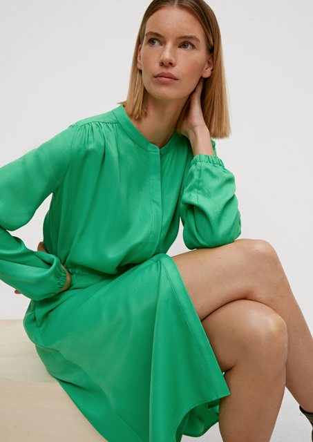 Comma Minikleid Blusenkleid Raffung günstig online kaufen