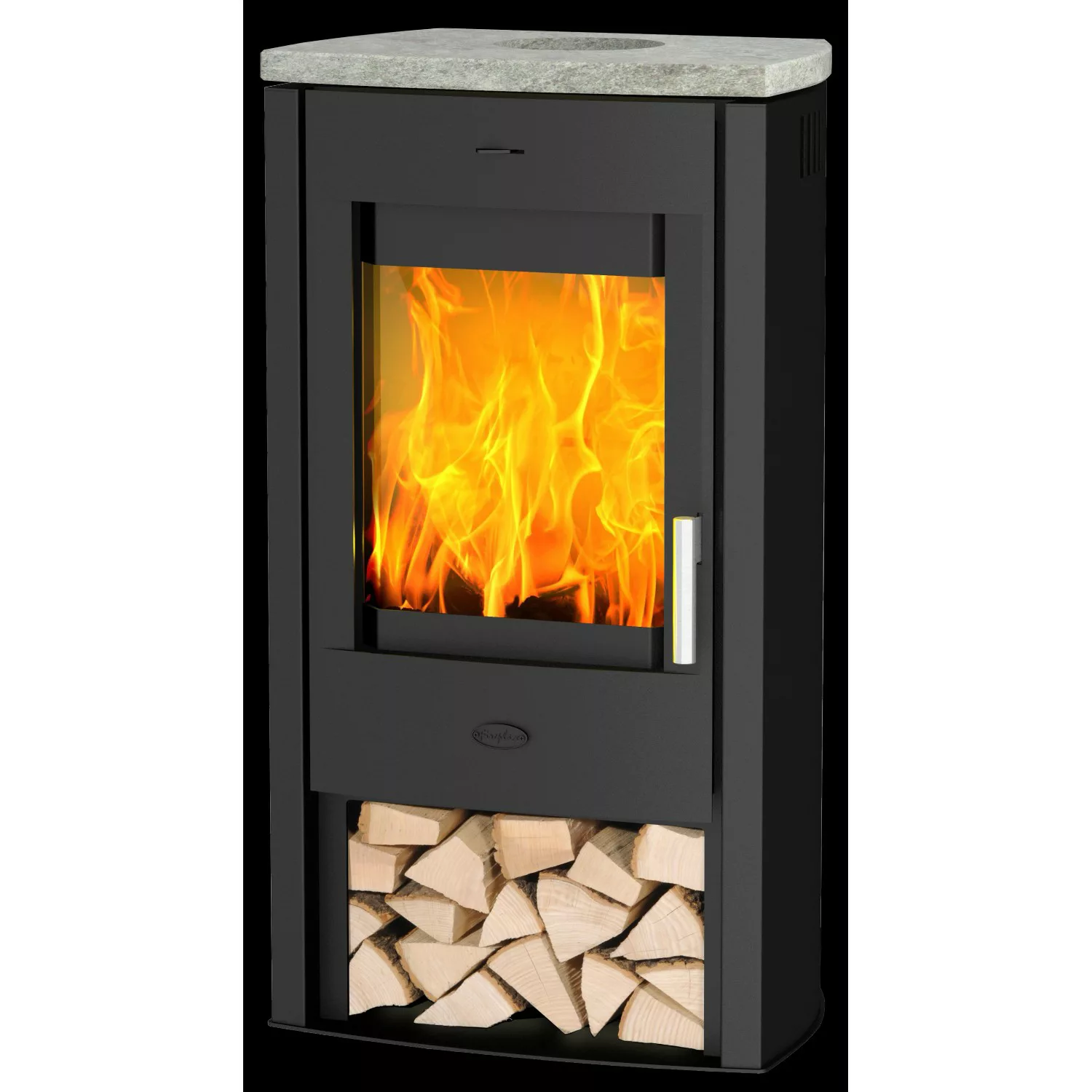 Fireplace Kaminofen Speckstein Schwarz 6 kW günstig online kaufen