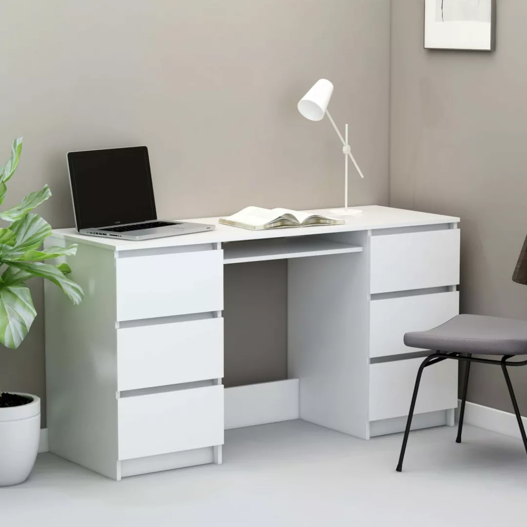 Schreibtisch Weiß 140ã50ã77 Cm Spanplatte günstig online kaufen