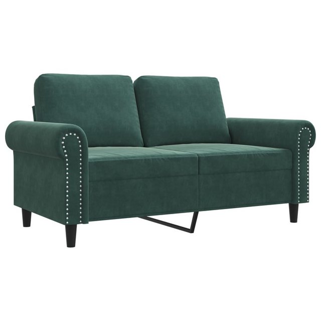 vidaXL Sofa 2-Sitzer-Sofa Dunkelgrün 120 cm Samt günstig online kaufen