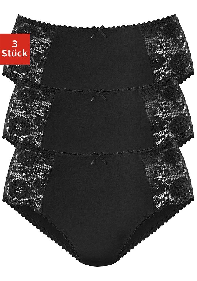 petite fleur Hüftslip, (3er-Pack), aus elastischer Baumwoll-Qualität günstig online kaufen