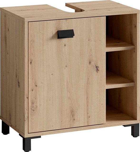 byLIVING Waschbeckenunterschrank "Wellness", Breite 60 cm, mit Syphonaussch günstig online kaufen