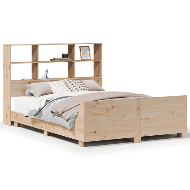 vidaXL Bett, Massivholzbett ohne Matratze 135x190 cm Kiefernholz günstig online kaufen