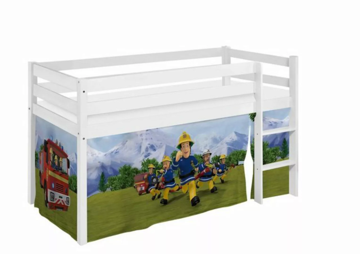 Lilokids Hochbett Kinder Hochbett JELLE 2054 TÜV & GS geprüft weiss günstig online kaufen