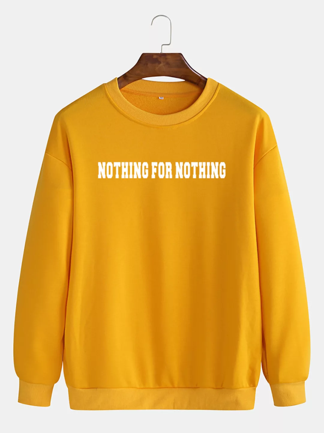 Mens Slogan Printing Cotton Plain Lässige Pullover mit Rundhalsausschnitt u günstig online kaufen