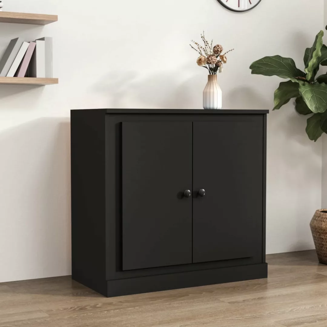 Vidaxl Sideboard Schwarz 70x35,5x67,5 Cm Holzwerkstoff günstig online kaufen