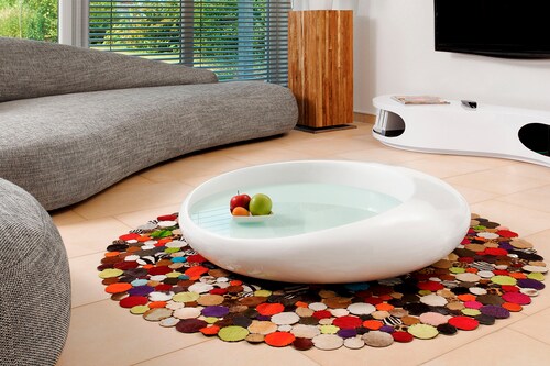 SalesFever Couchtisch, Mit eleganter, integrierter 10 mm Weißglasplatte günstig online kaufen