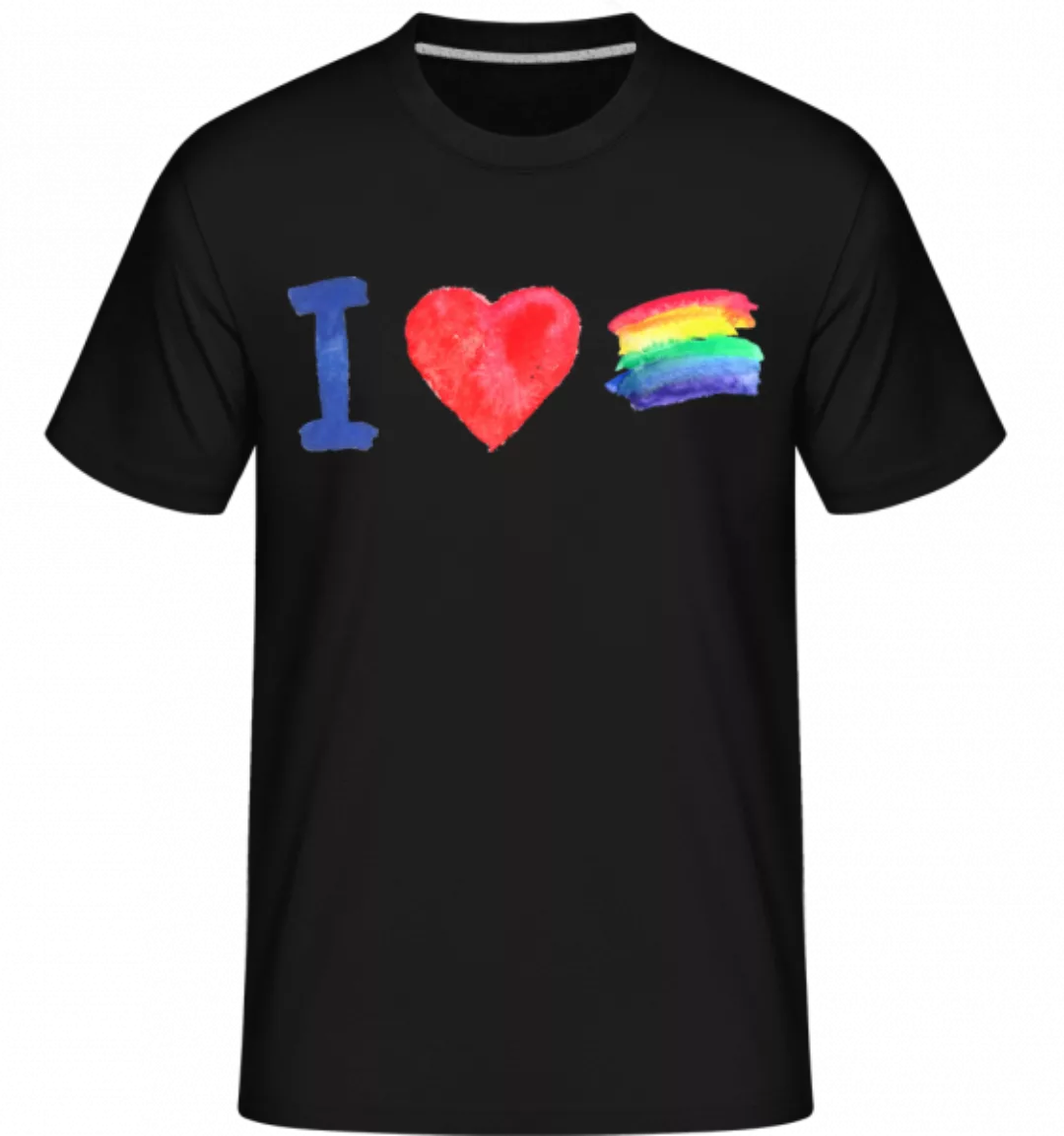 I Love Rainbows · Shirtinator Männer T-Shirt günstig online kaufen
