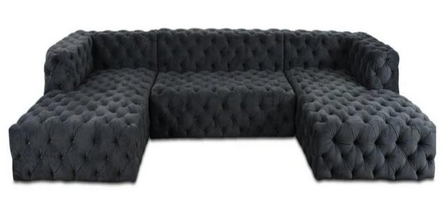 Xlmoebel Ecksofa Chesterfield Ecksofa XXL aus hochwertigem Textilgewebe, 1 günstig online kaufen