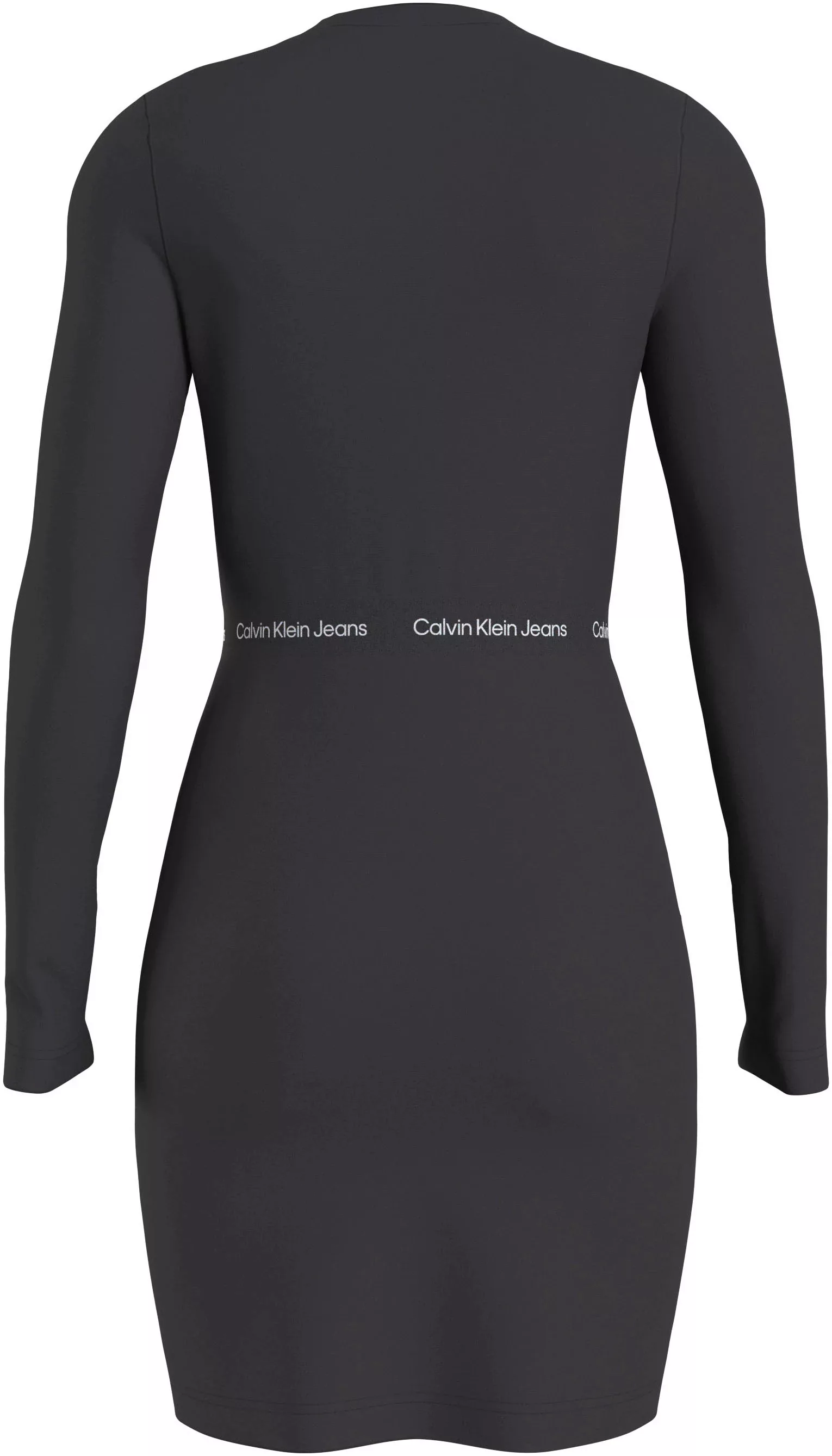 Calvin Klein Jeans Jerseykleid "LOGO ELASTIC MILANO LS DRESS" günstig online kaufen