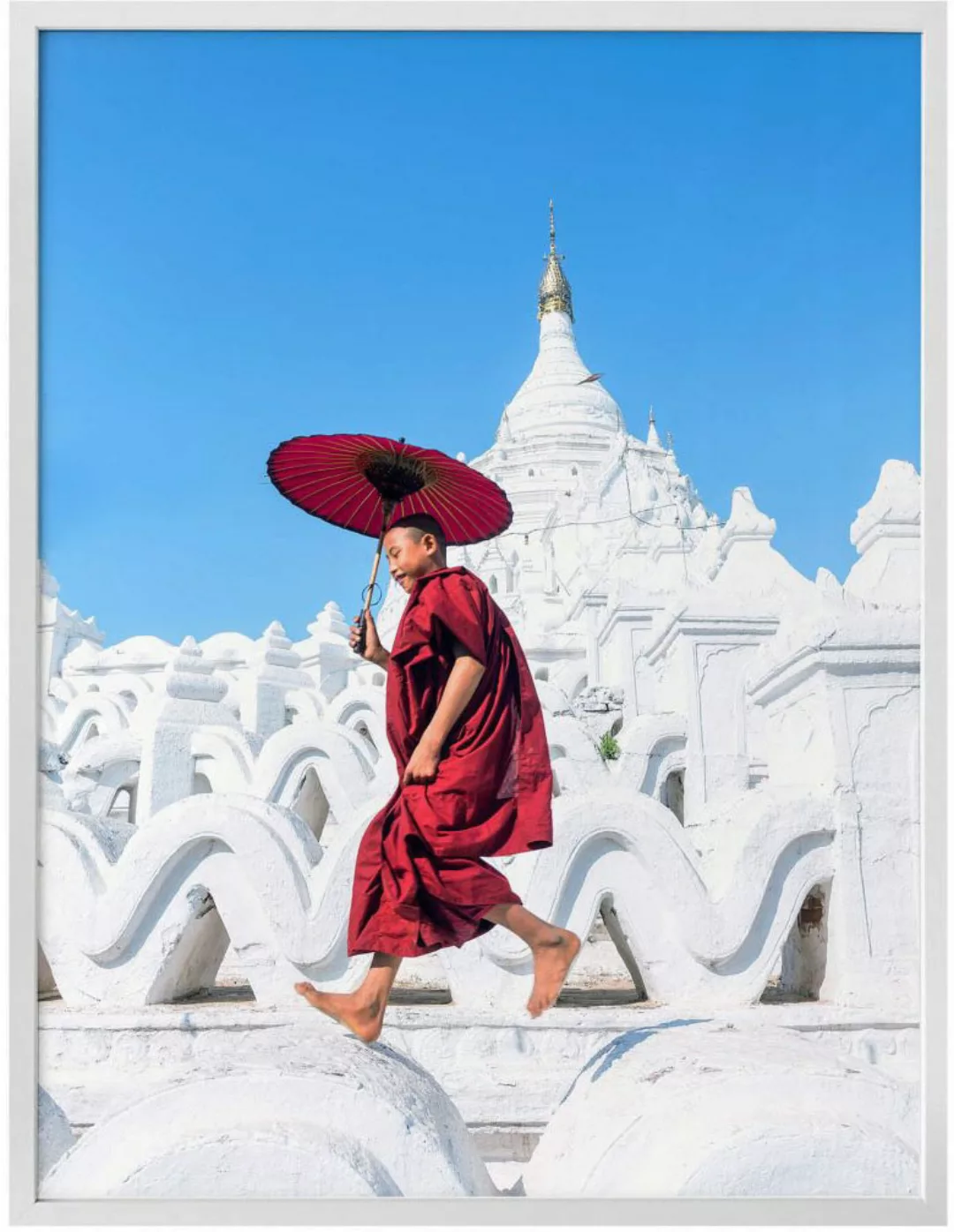 Wall-Art Poster »tanzender Mönch«, Menschen, (1 St.), Poster ohne Bilderrah günstig online kaufen