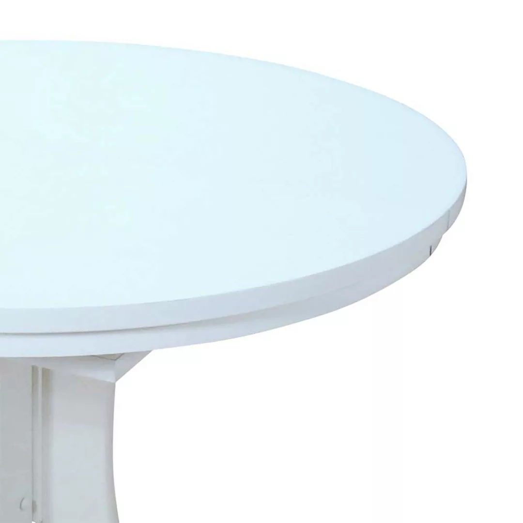 Esszimmertisch in Weiß rund ausziehbar günstig online kaufen