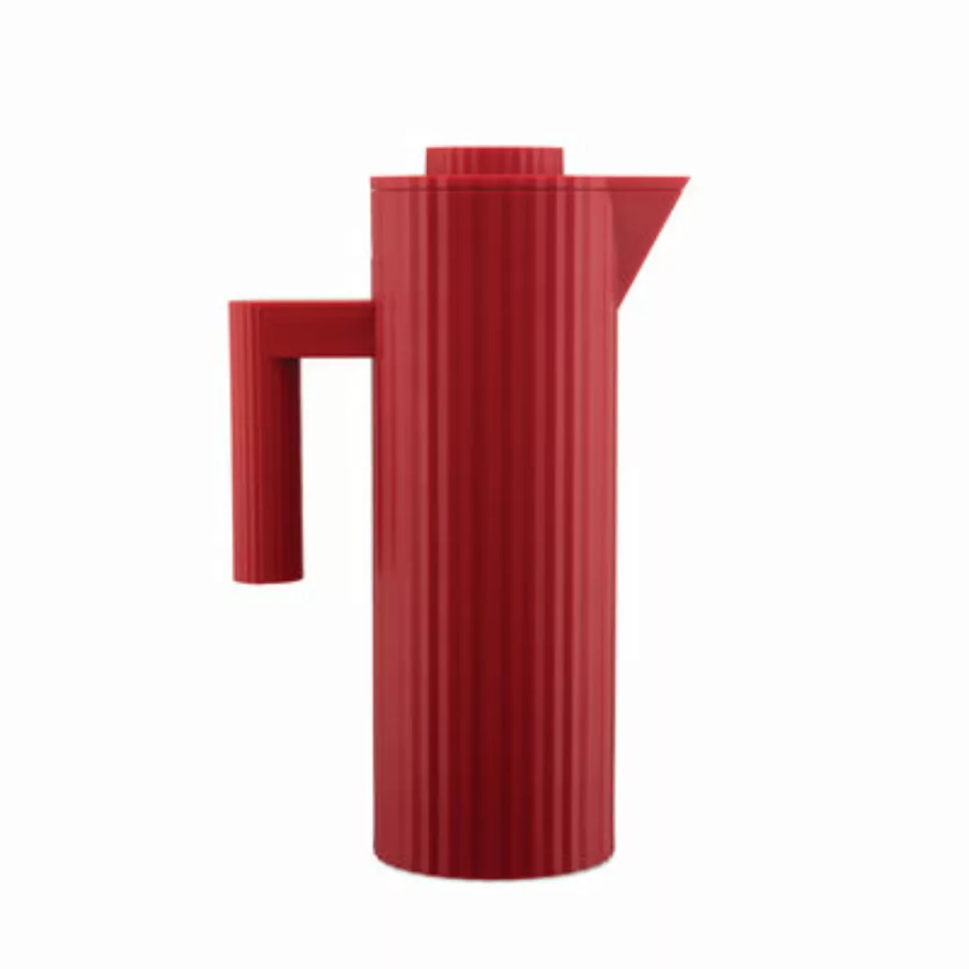 Isolierkrug Plissé plastikmaterial rot / 1 L - Thermoplastisches Kunstharz günstig online kaufen