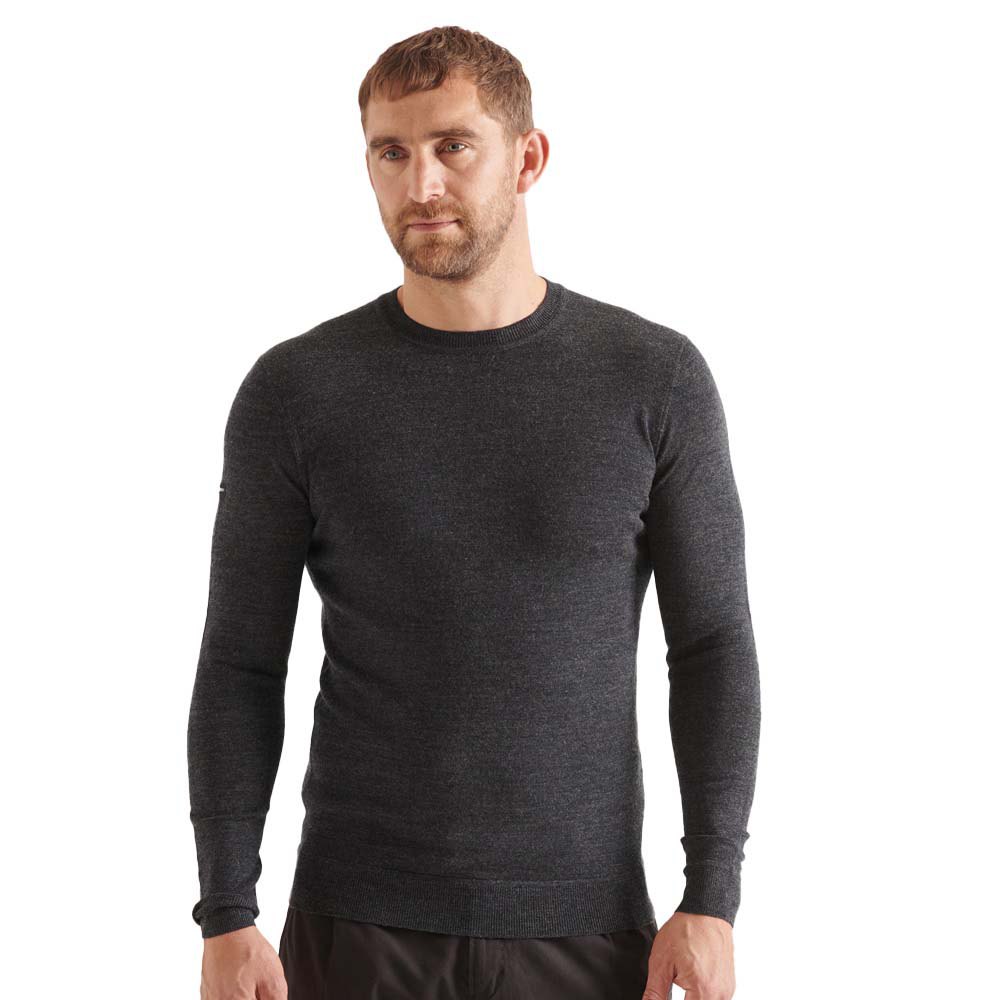 Superdry Studios Merino Crew Pullover M Dark Charcoal Marl günstig online kaufen