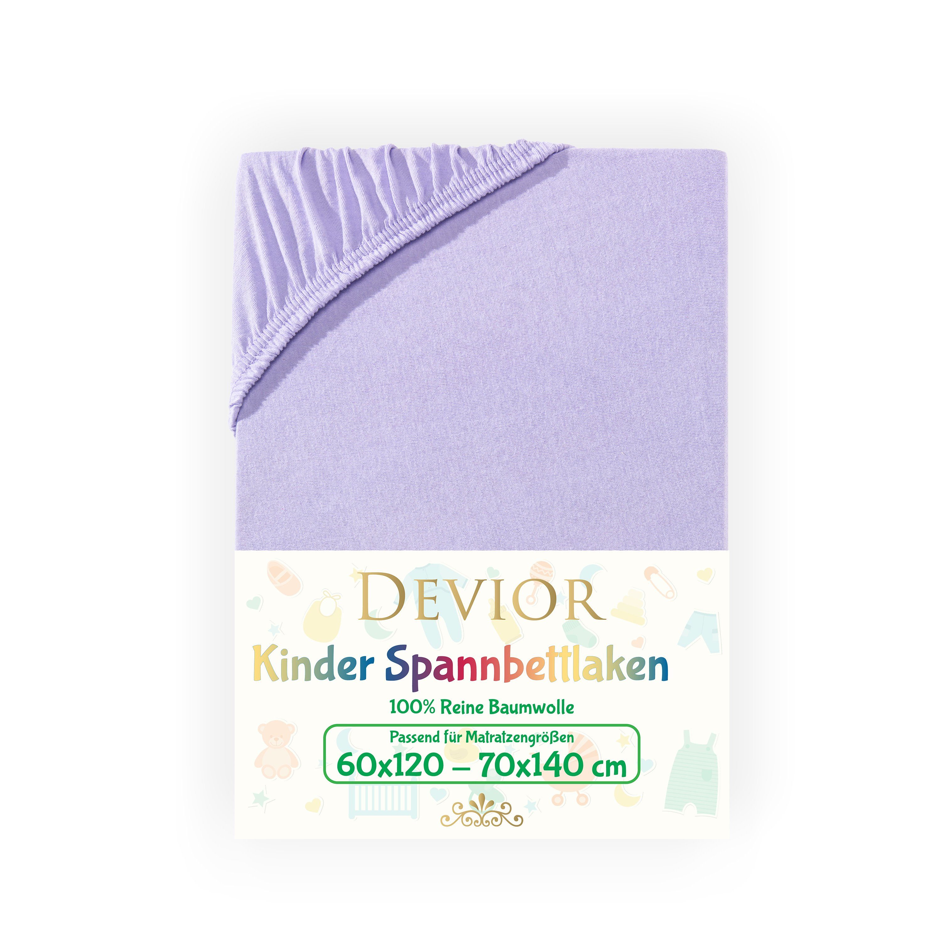 Devior Spannbettlaken Kinder Spannbetttuch 60x120 - günstig online kaufen