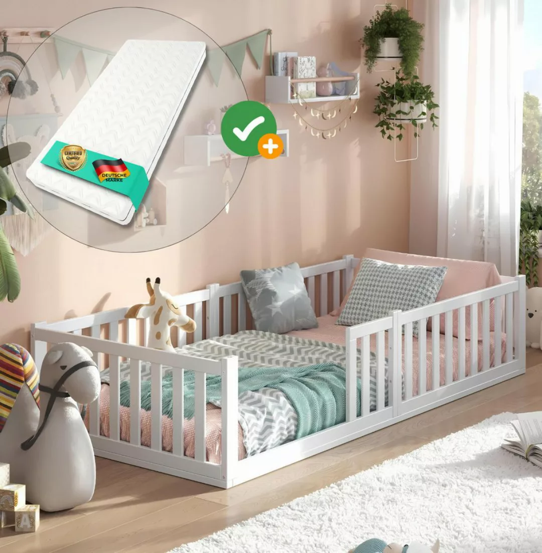 ALAVYA Home Kids Kinderbett Bodenbett TITAN aus Buchenholz FSC® zertifizert günstig online kaufen