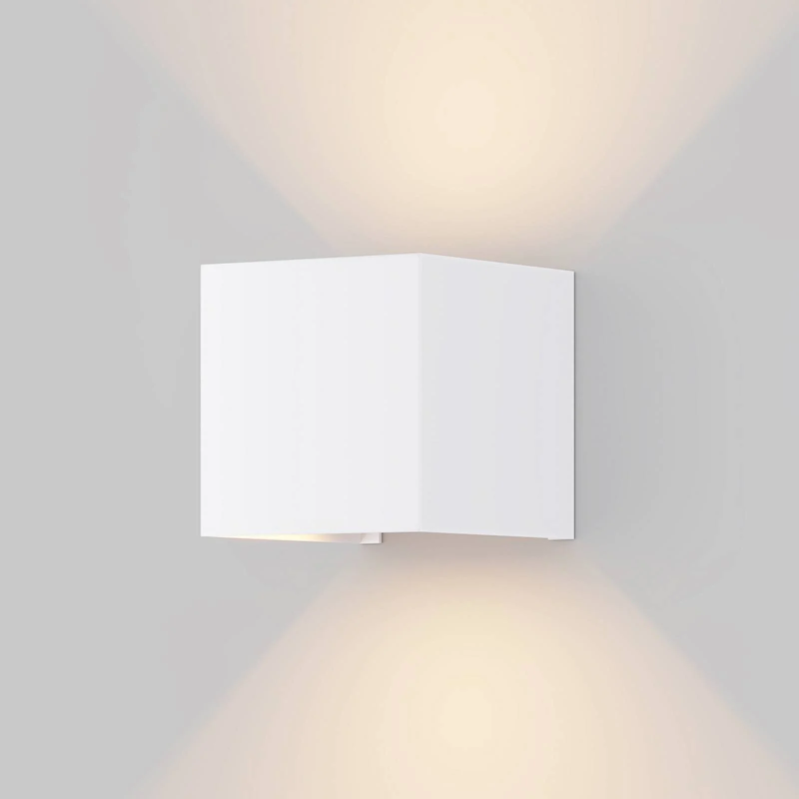 LED Wandleuchte Fulton in Weiß 6W 360lm IP54 eckig günstig online kaufen
