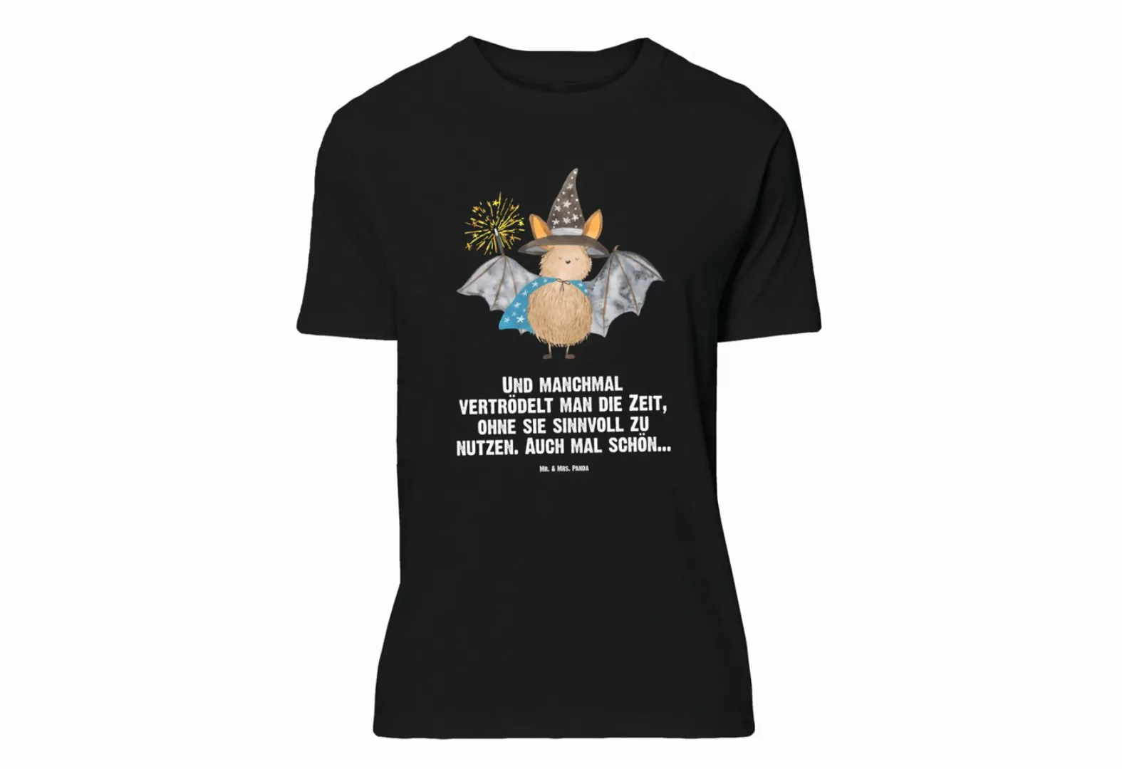 Mr. & Mrs. Panda T-Shirt Fledermaus Zauberer - Schwarz - Geschenk, Gute Lau günstig online kaufen