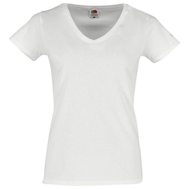 Fruit of the Loom Rundhalsshirt Damen T-Shirt mit Vintage-Logo günstig online kaufen