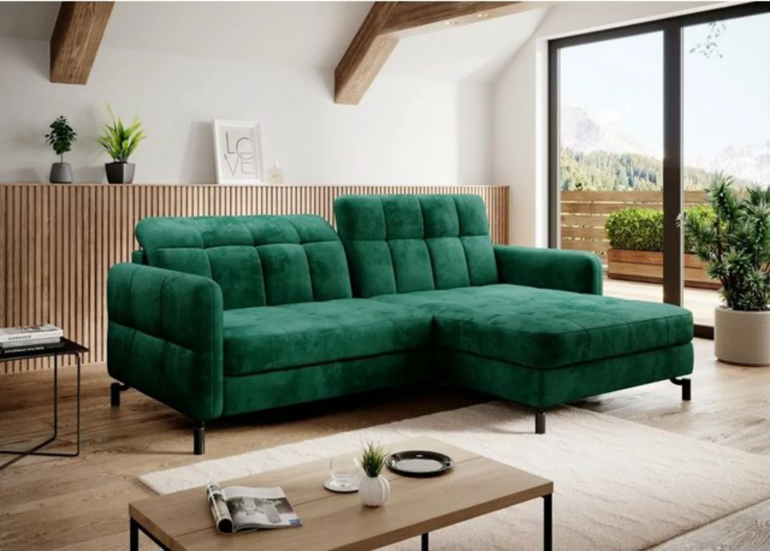 Luxusbetten24 Schlafsofa Designer Sofa Loria, mit Schlaf- und Klappfunktion günstig online kaufen