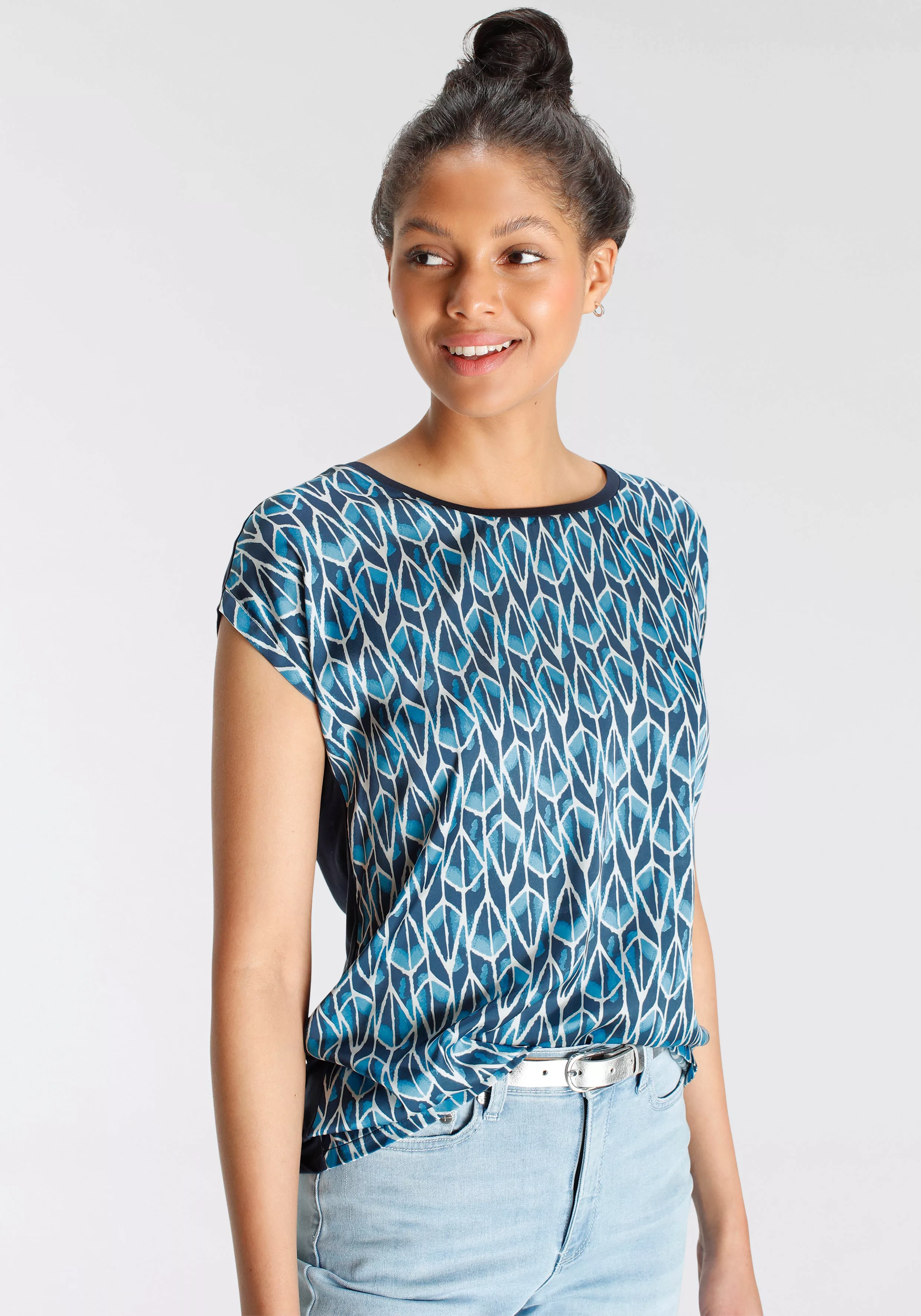 Tamaris Shirtbluse, mit trendigem Print - NEUE KOLLEKTION günstig online kaufen