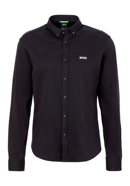 BOSS GREEN Langarmhemd B_MOTION_L mit Logo-Druck günstig online kaufen