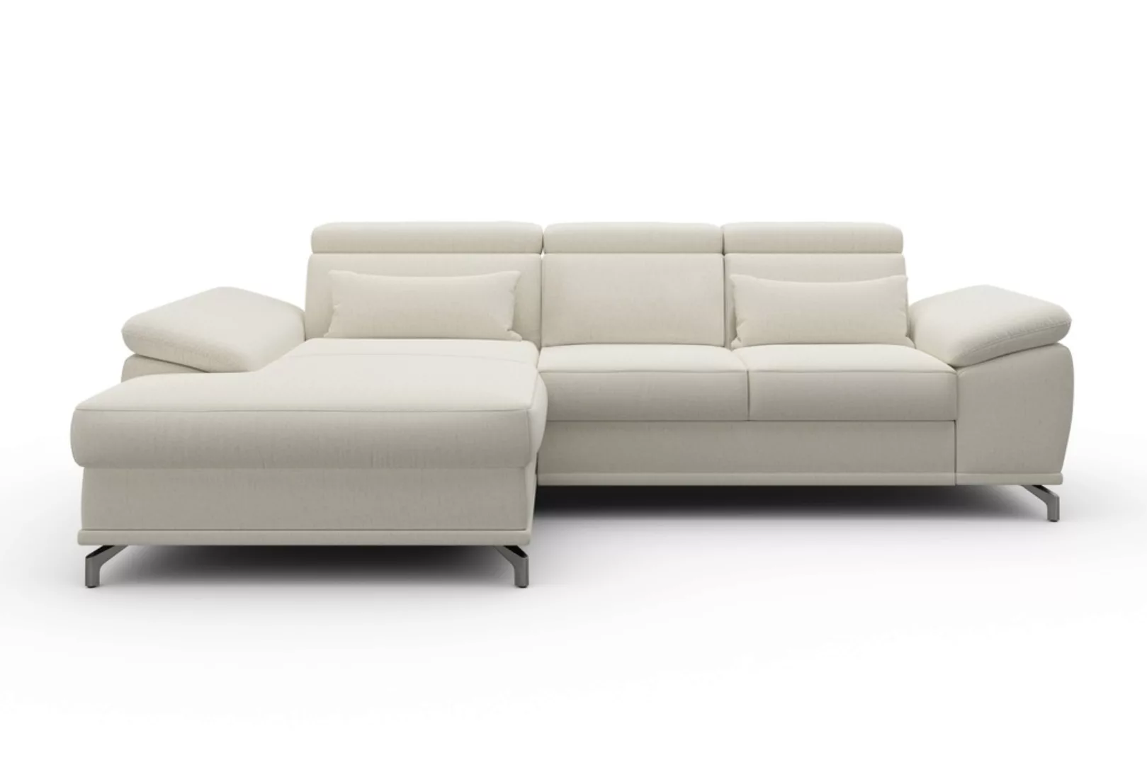 sit&more Ecksofa "Cabrio L-Form, mit Sitztiefenverstellung, Arm- und Kopfte günstig online kaufen