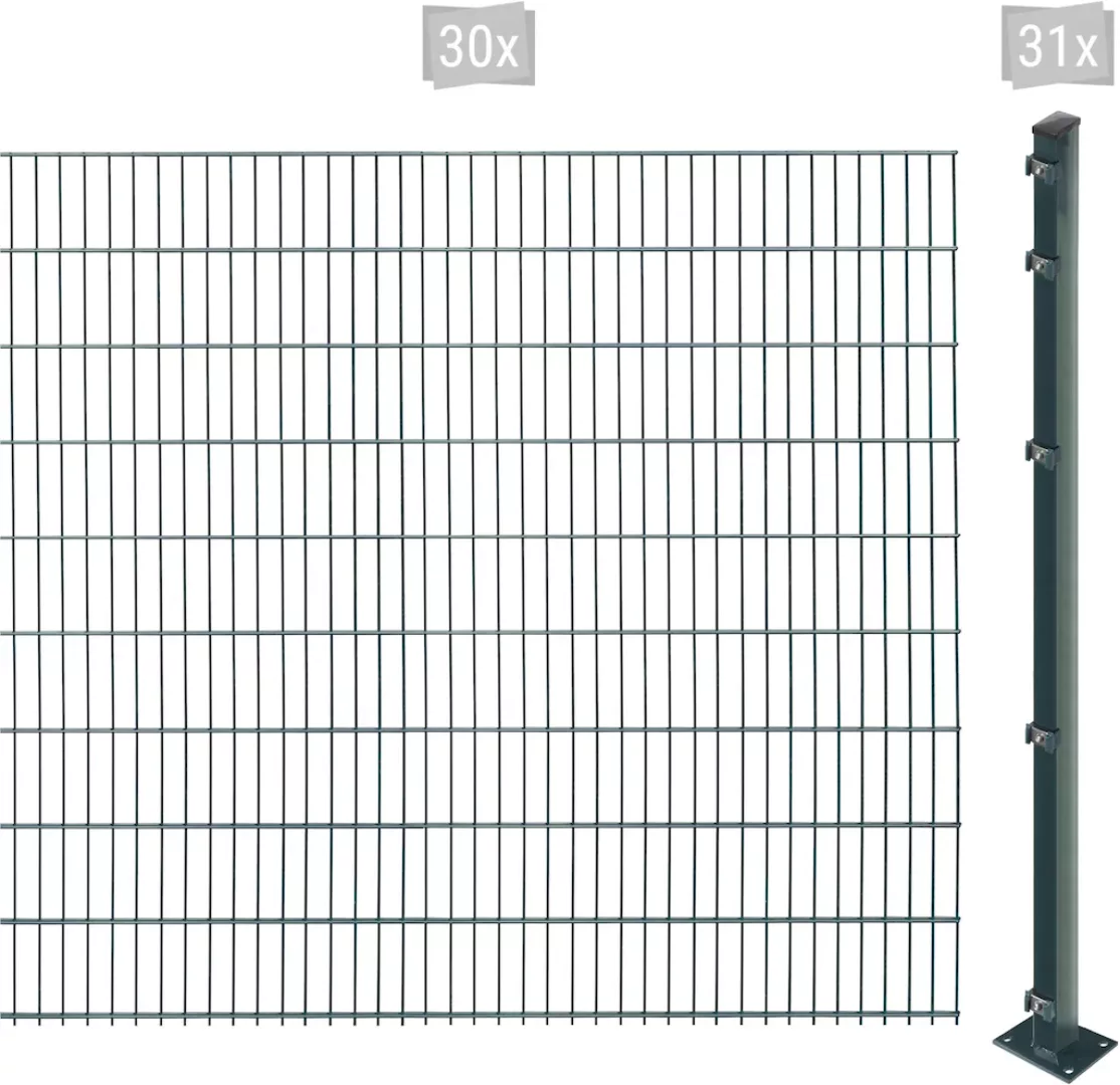 Arvotec Doppelstabmattenzaun "EASY 183 zum Aufschrauben", Zaunhöhe 183 cm, günstig online kaufen