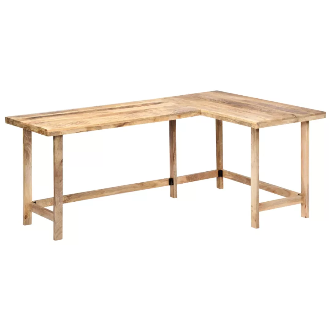 Schreibtisch 180 X 120 X 76 Cm Massivholz Mango günstig online kaufen